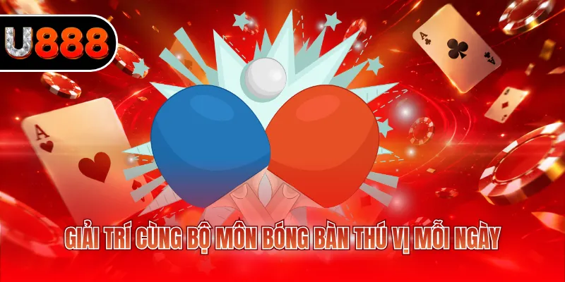 Giải trí cùng bộ môn bóng bàn thú vị mỗi ngày