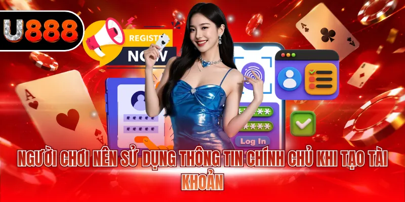 Người chơi nên sử dụng thông tin chính chủ khi tạo tài khoản