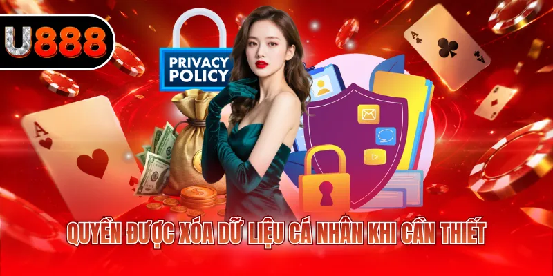 Quyền được xóa dữ liệu cá nhân khi cần thiết